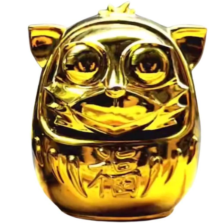 Gold Chrome Goyo Daruma by BeRo's Way