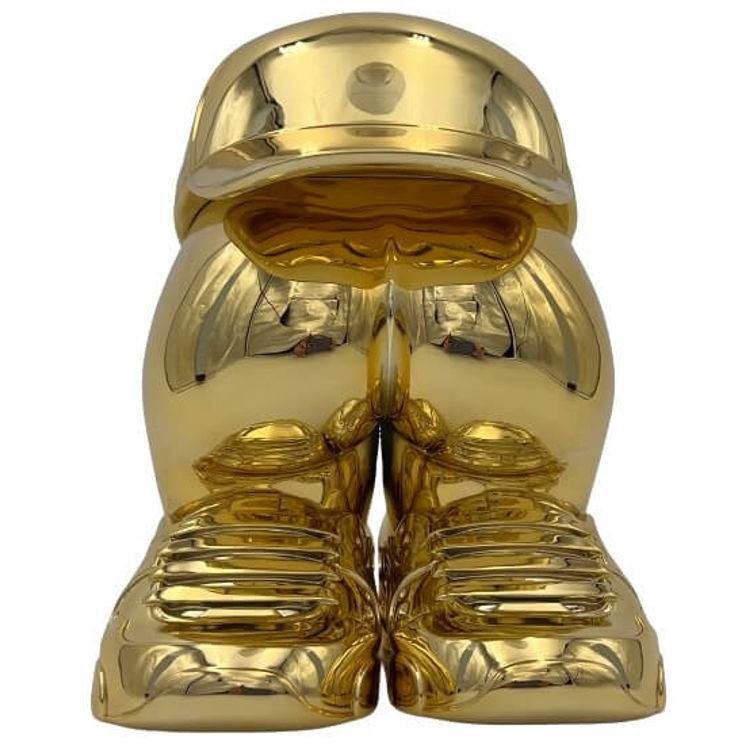 Gold Chrome N*ke Ass by Musketon