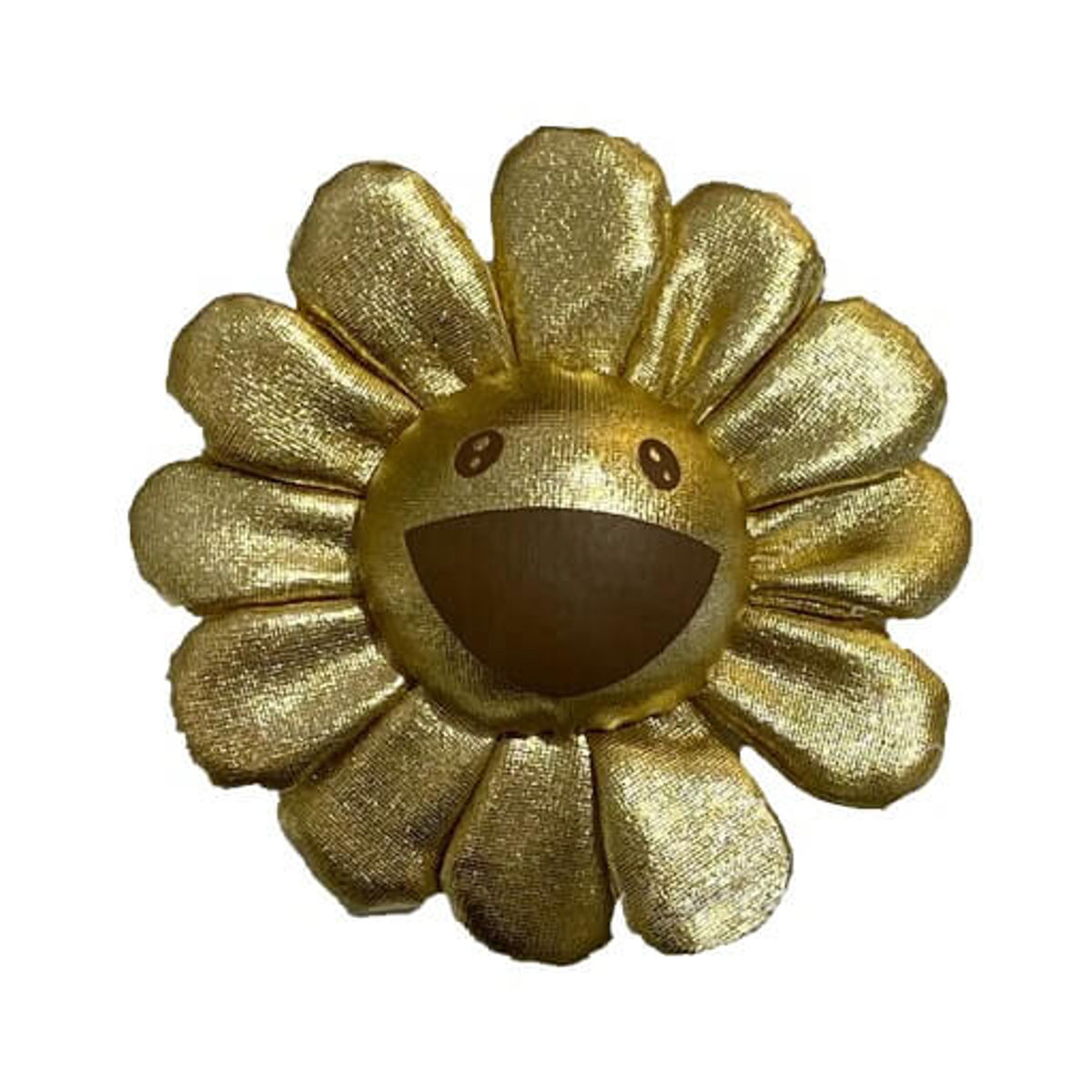 Gold Flower Plush Pin