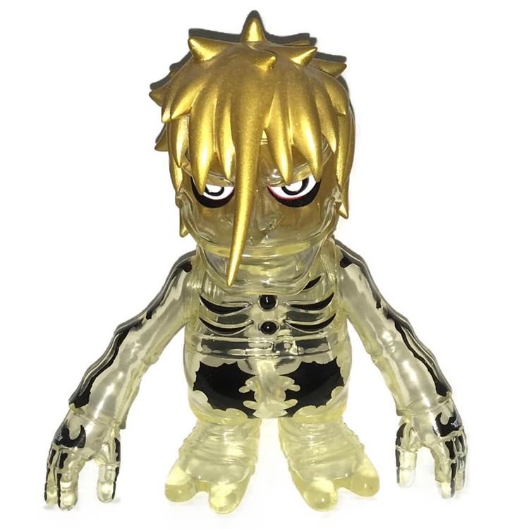 Gold Glitter Skull Vampire by Balzac