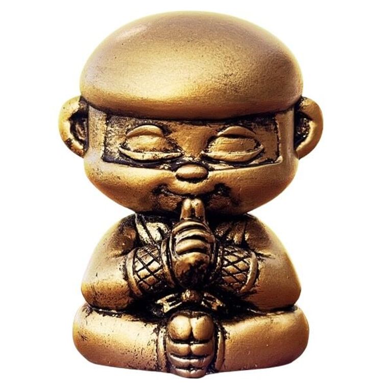 Gold Meditating Monkey Ninja (DCon 2023) by Macsorro