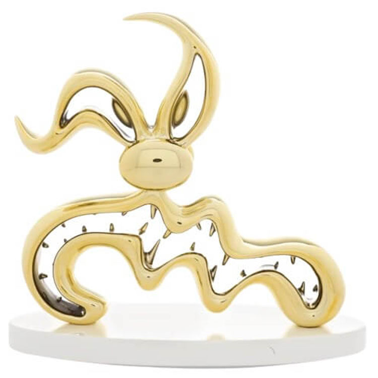 Gold Scary Guy by Kenny Scharf