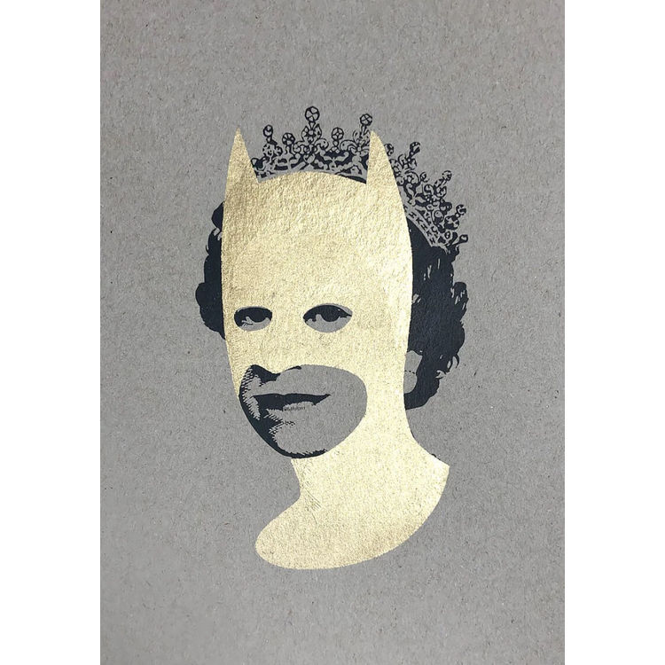 Gold on Grey Board A5 by Heath Kane