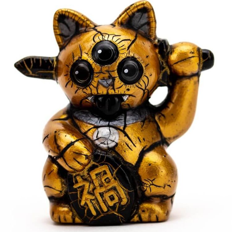 Golden Misfortune Cat by NapTimeNoah