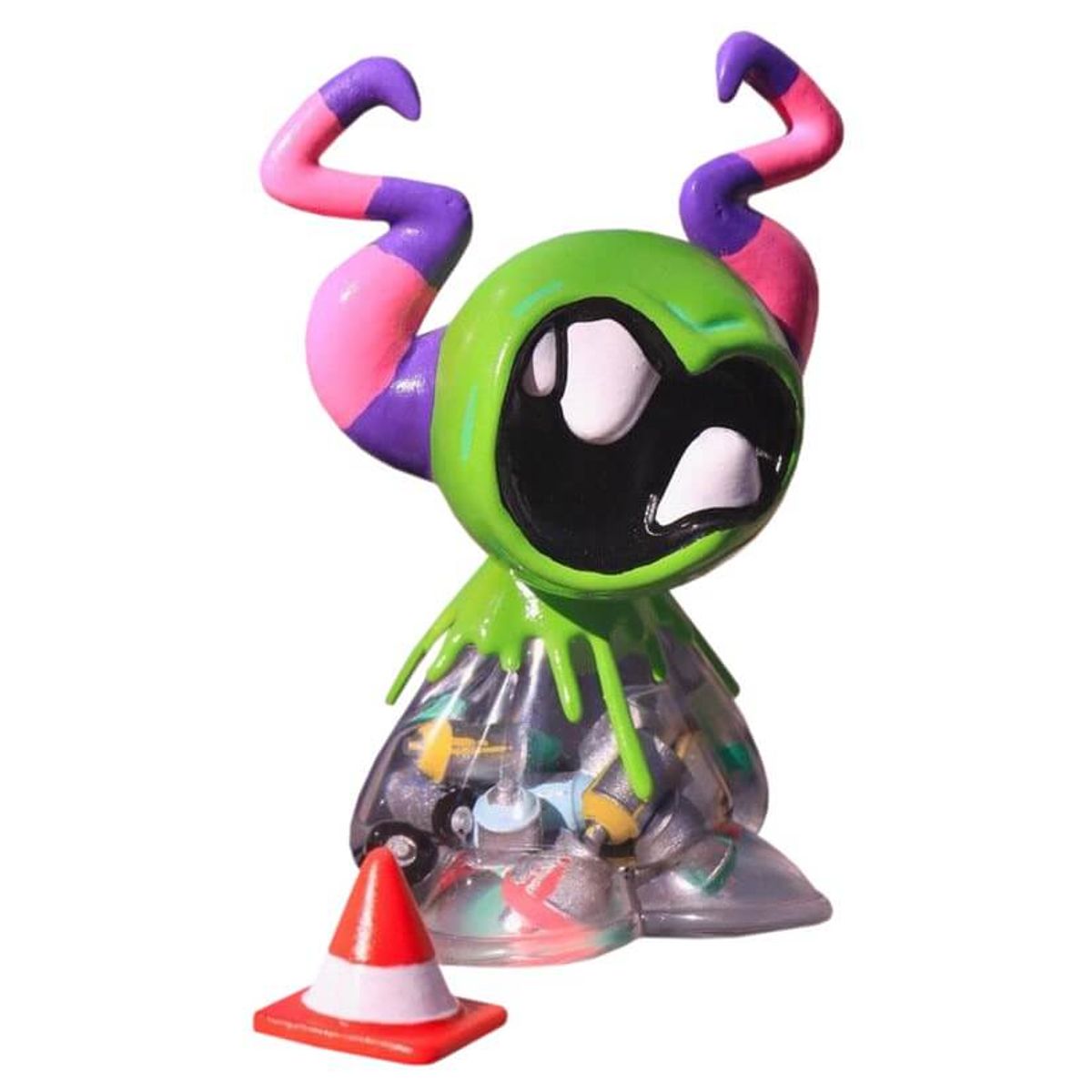 Graffiti Eati Sad Cartoon (Crazy Horn)