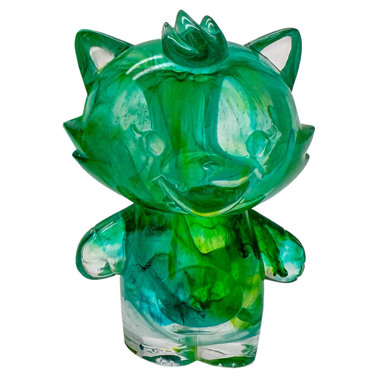 Grandpa Baby Cat Resin Green With Envy by In Prime We Trust