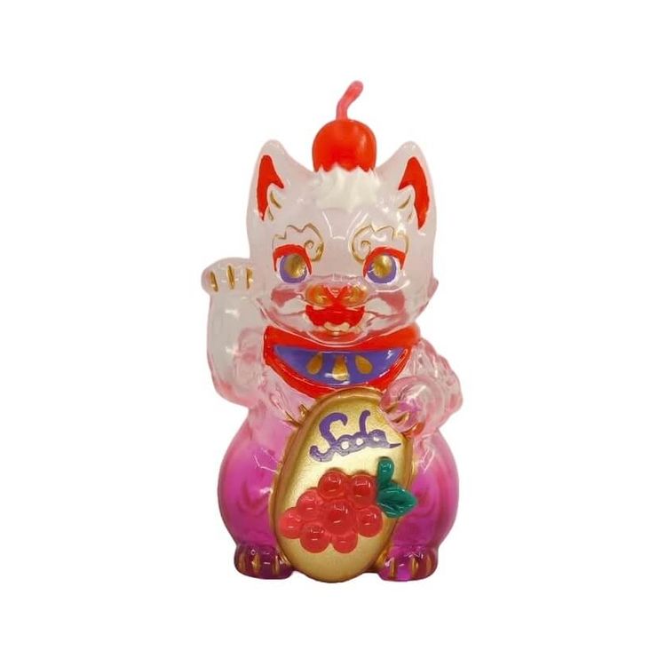 Grape Soda Bake Lucky Cat by Genkosha