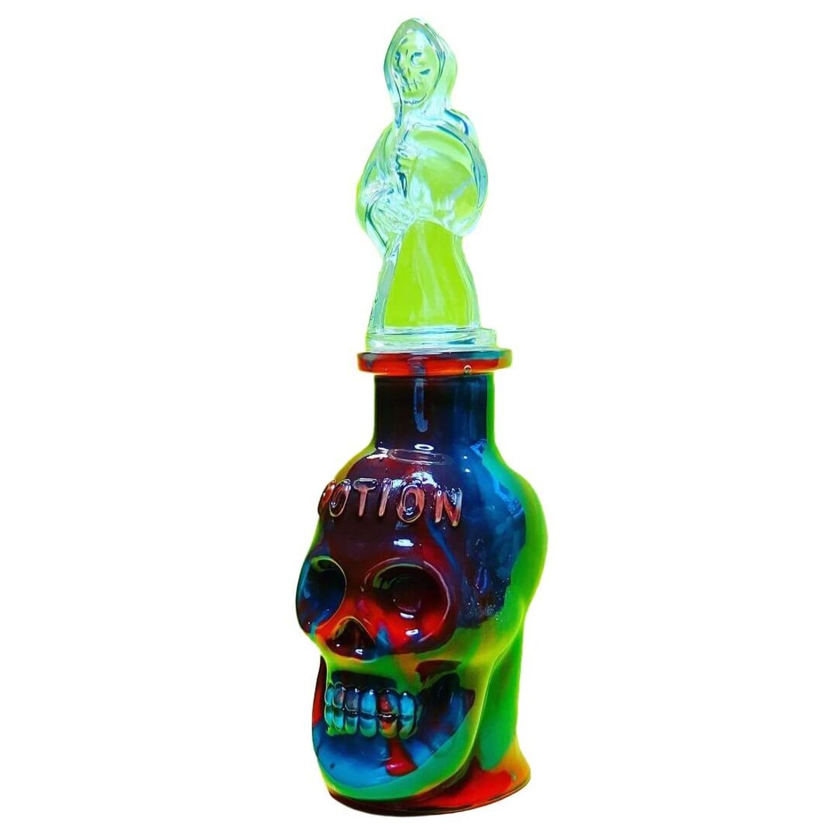 Grave Poison Bottle Double Cast Clear Marble