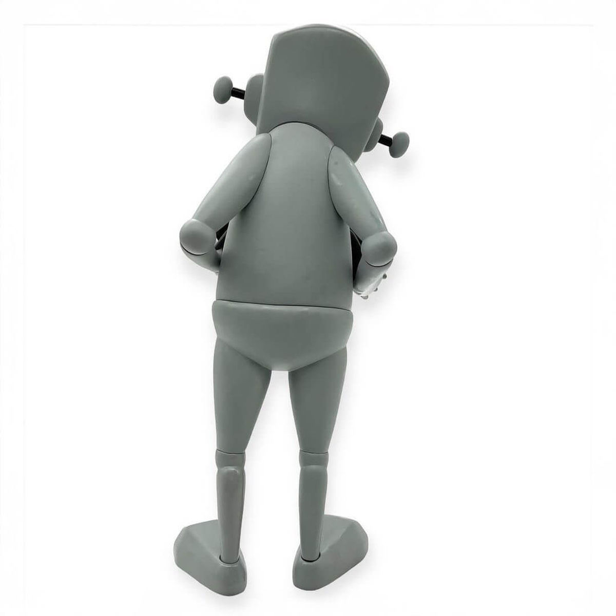 Gray & Black Robot With Heart