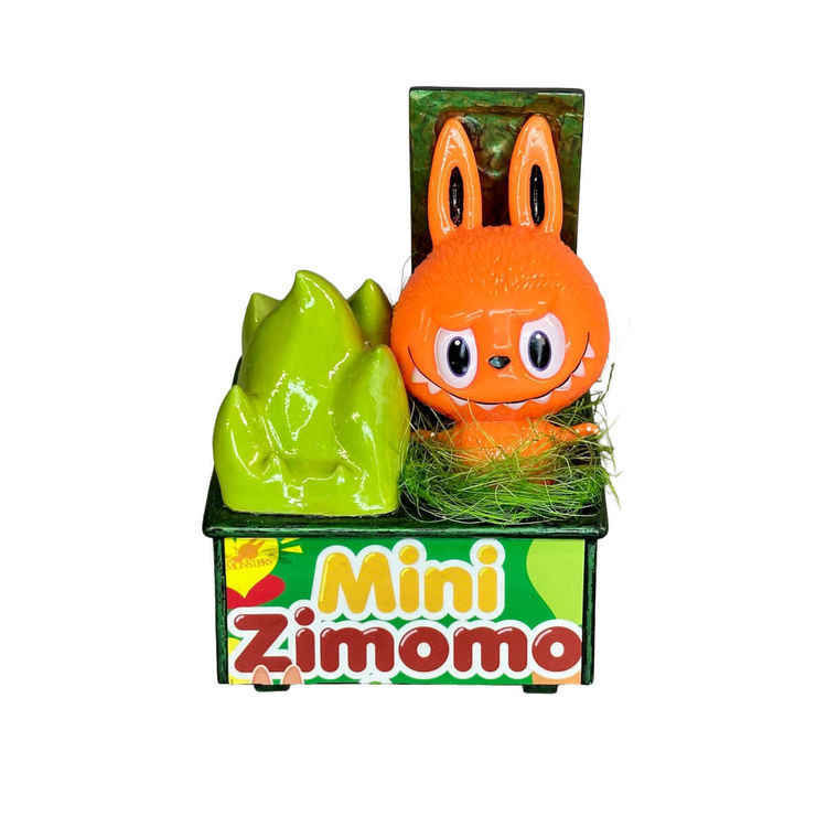 Labubu Dumpster Fire Orange/Green by Teeewizzle (Thad Wilkes)