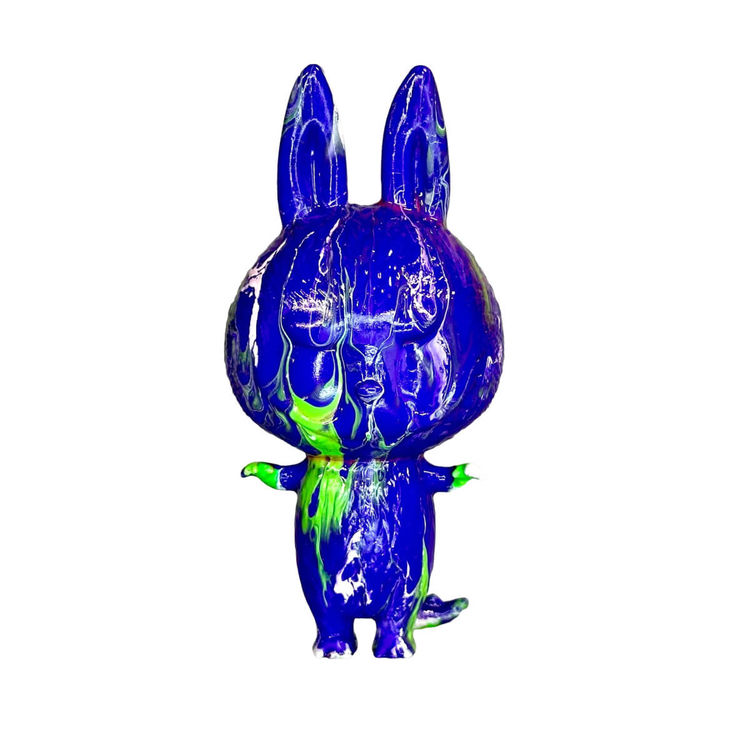 Artsy Drip Labubu Purple/Green by Teeewizzle (Thad Wilkes)