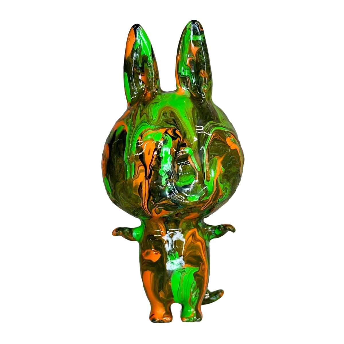 Artsy Drip Labubu Orange/Green