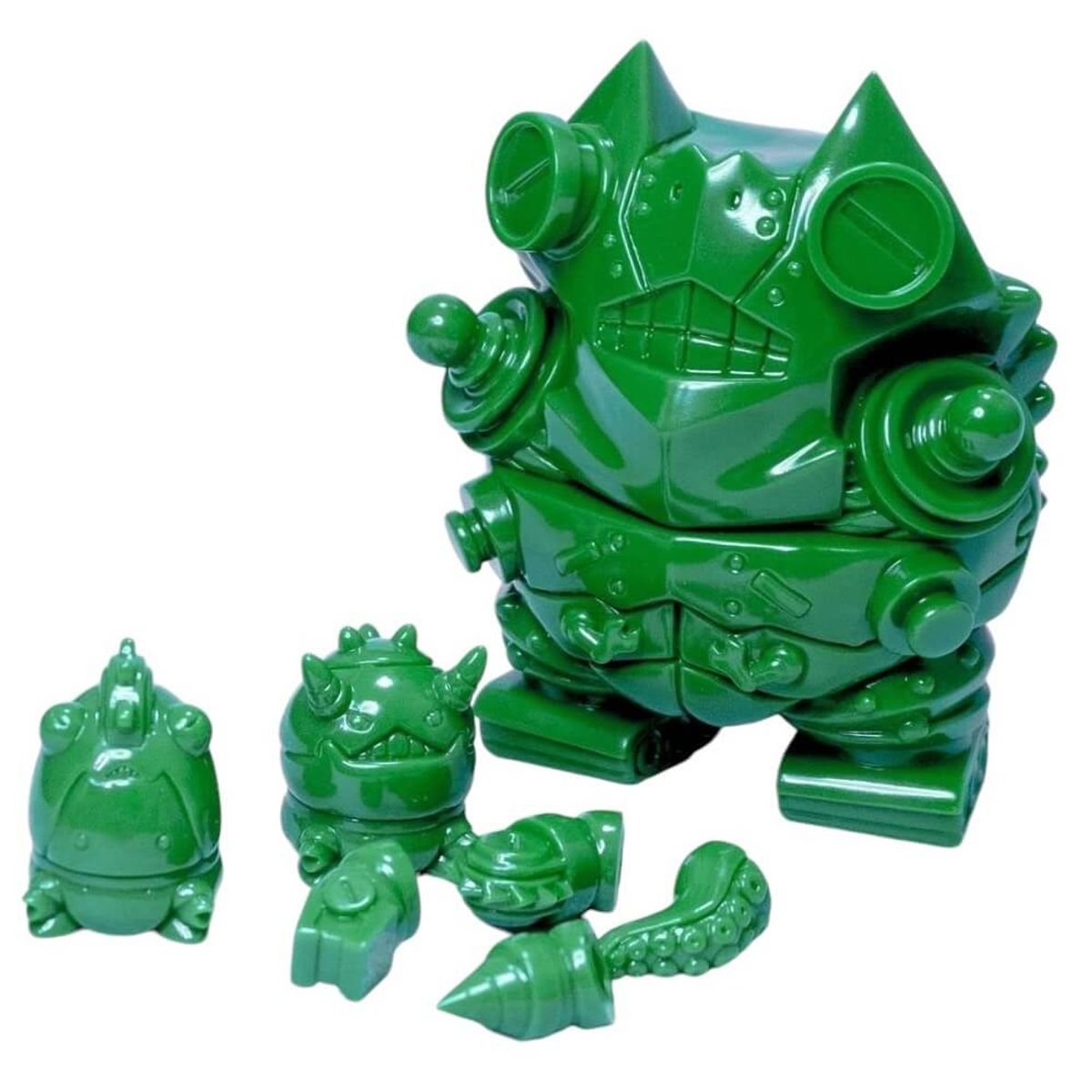 Green Blank Mecha 3head Kaiju