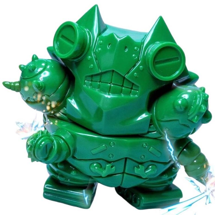 Green Blank Mecha 3head Kaiju by Tekxtoys (T Jia Ying)