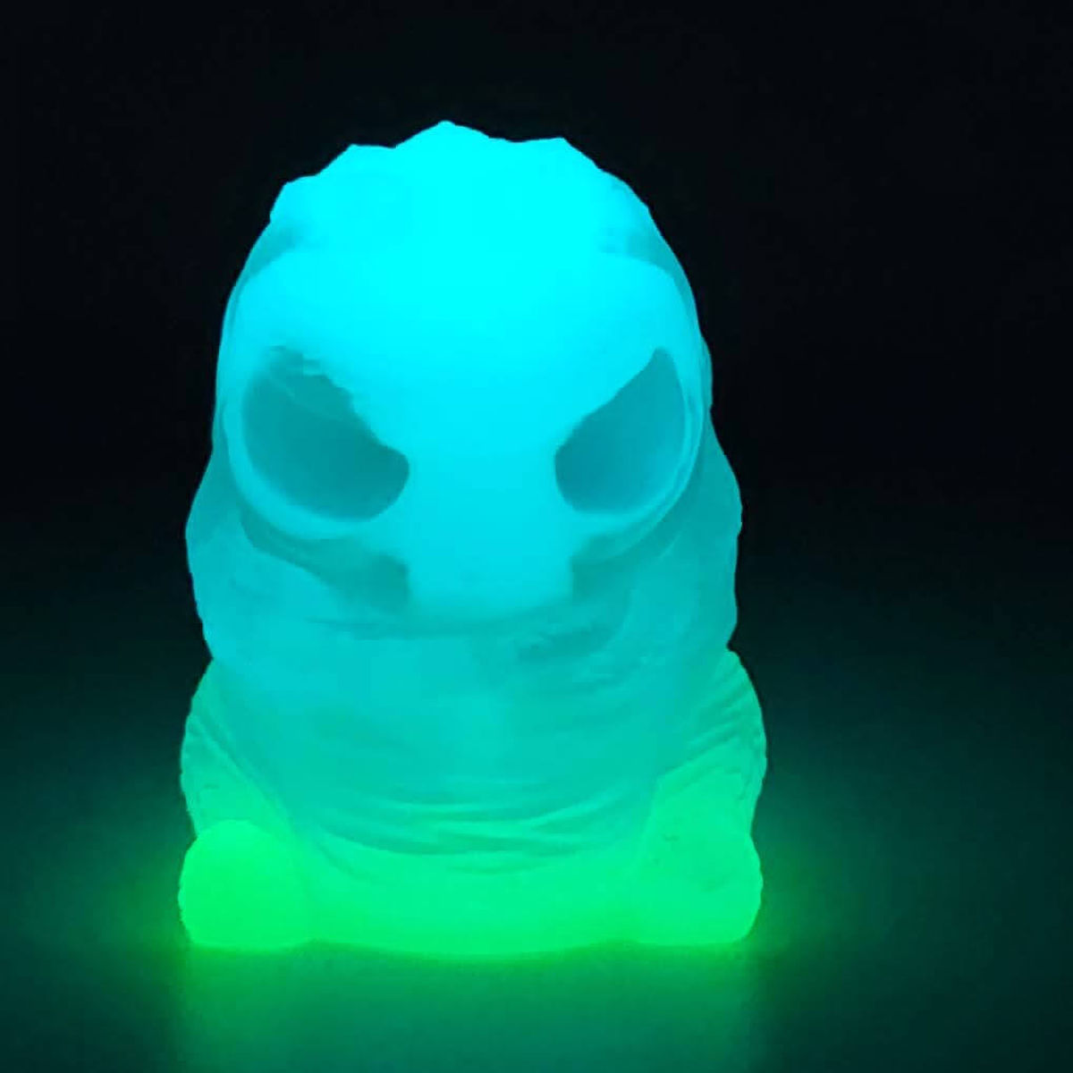 Green to Aqua Skelly/Green Bottom - Double Cast Gus