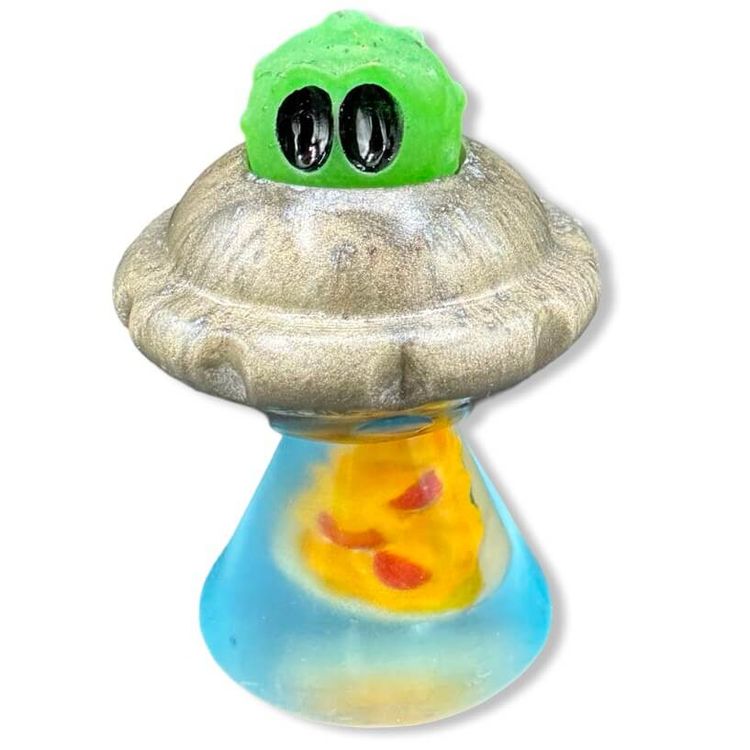 Green GID Lil UFO Pizza MOlecule by Moon Forest Toys
