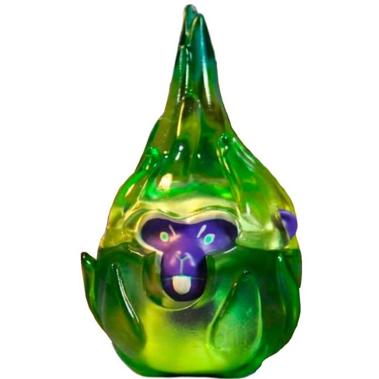 Green Ghost Flame Monkey Dragon Fruit by Johnny Sheep