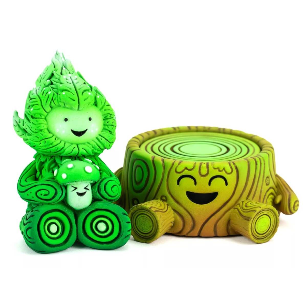 Green Leaf Spirit and Tree Stump