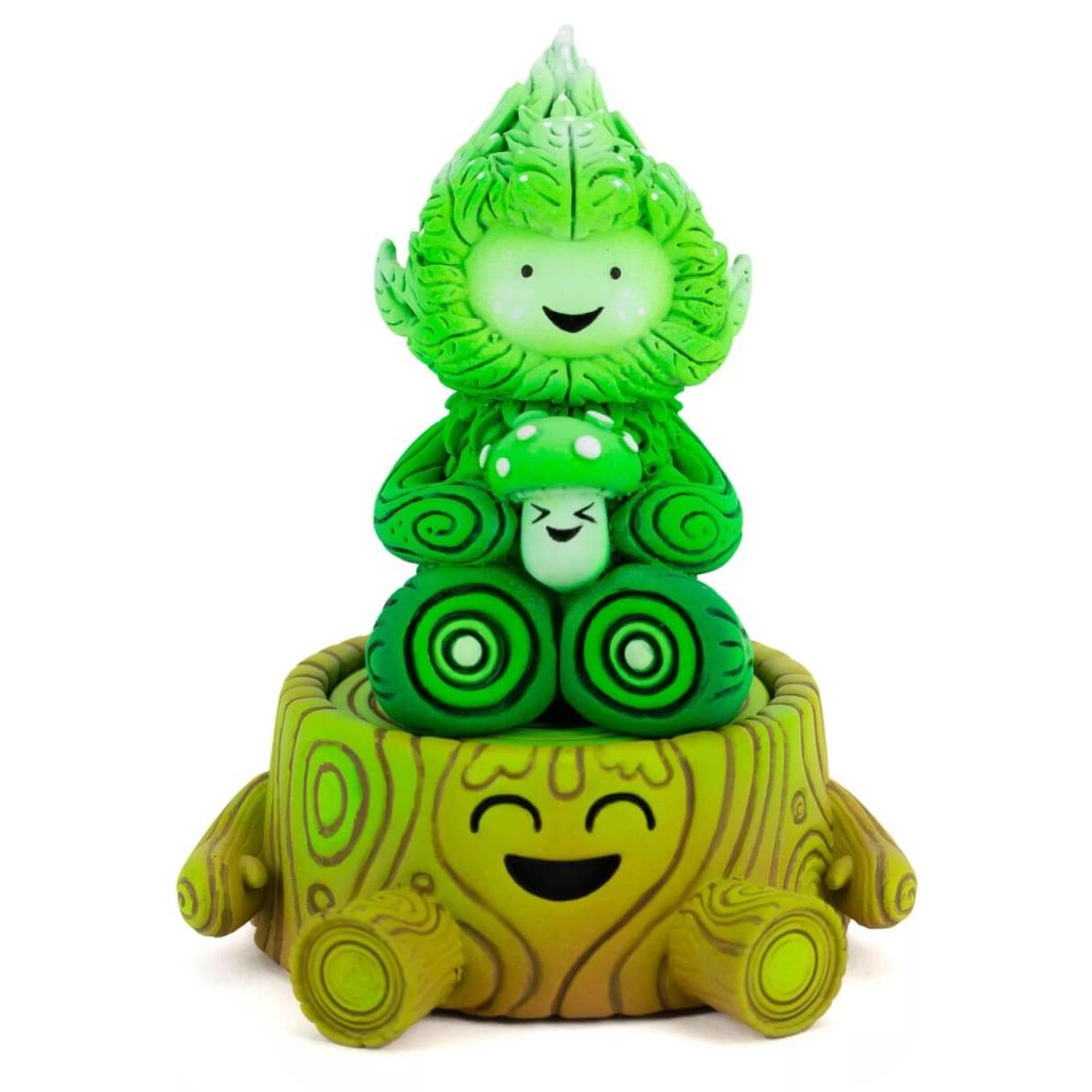Green Leaf Spirit and Tree Stump