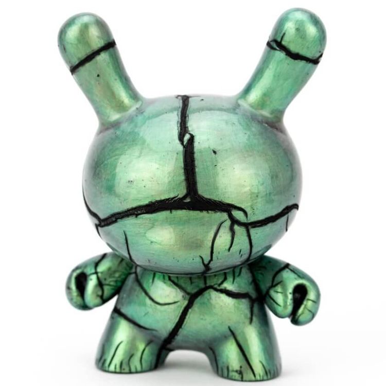 Green MetL – 5″ Dunny (green iridescent) by NapTimeNoah
