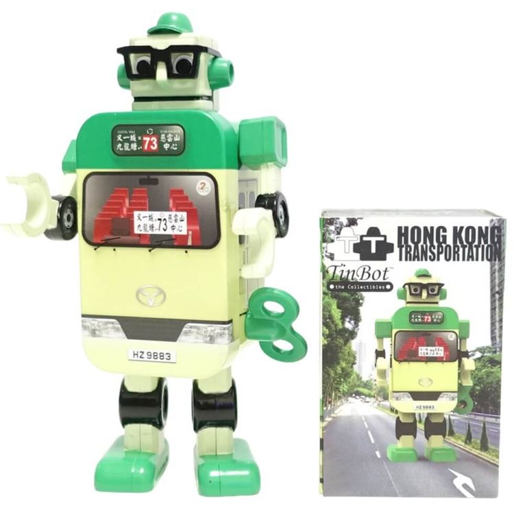 Green Mini Van TinBot by TinBot