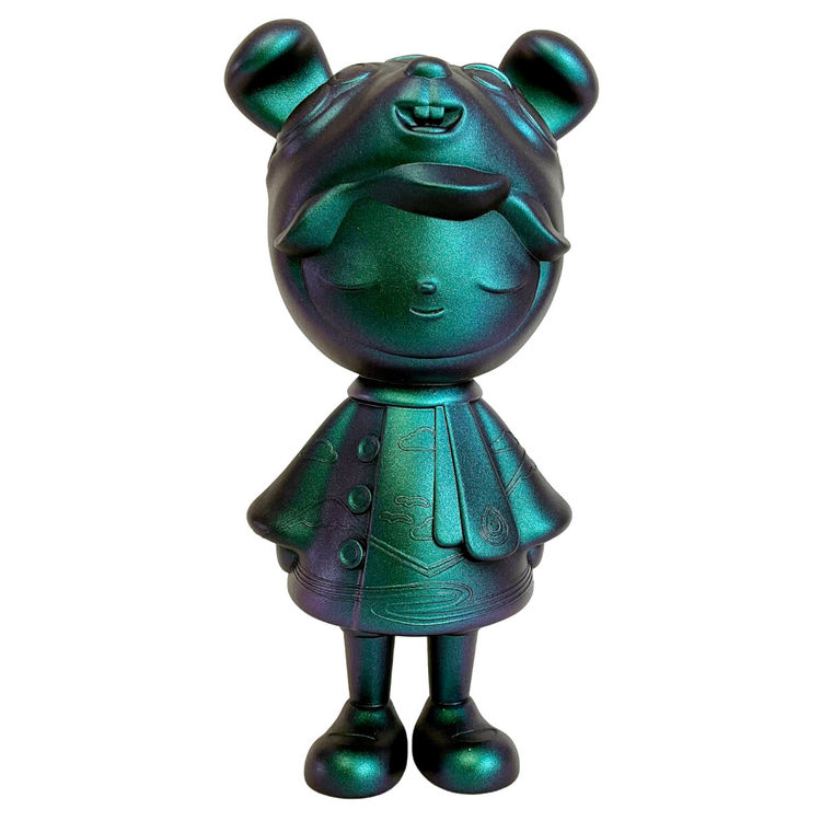 Green Northern Lights Benny the Dreamer by Okedoki