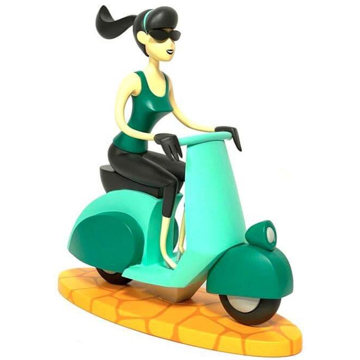 Green Scooter Girl