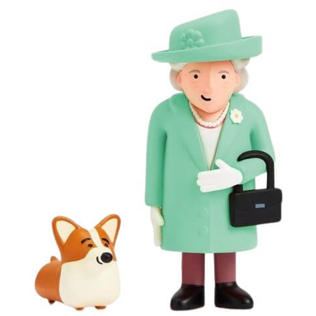 The Queen & Royal Corgi Green : London Collectable Cities