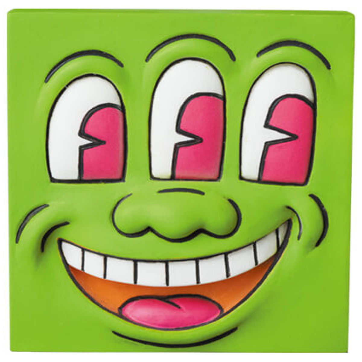 Green Three Eyed Smiling Face Mini VCD