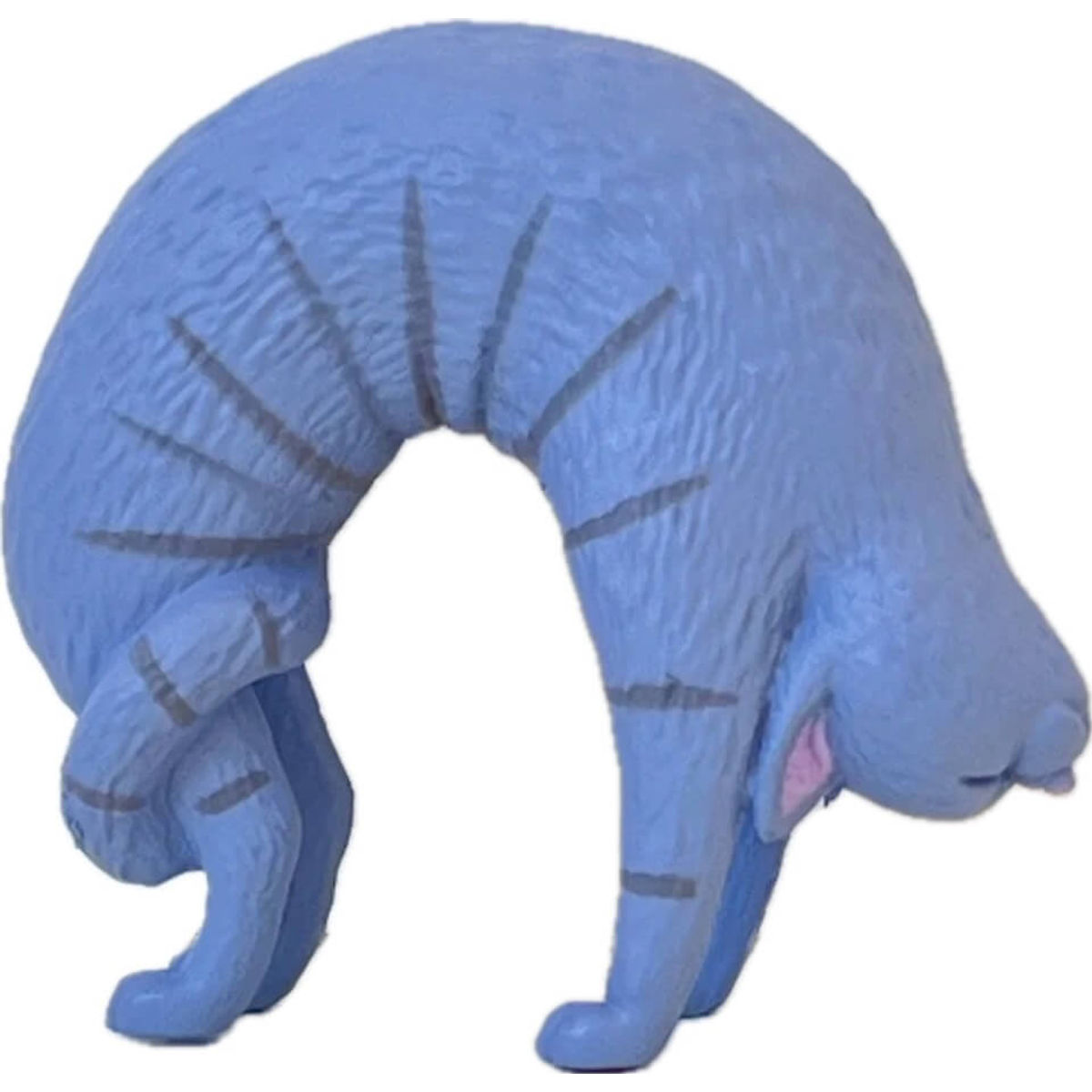 Grey Striped Yoga Cat