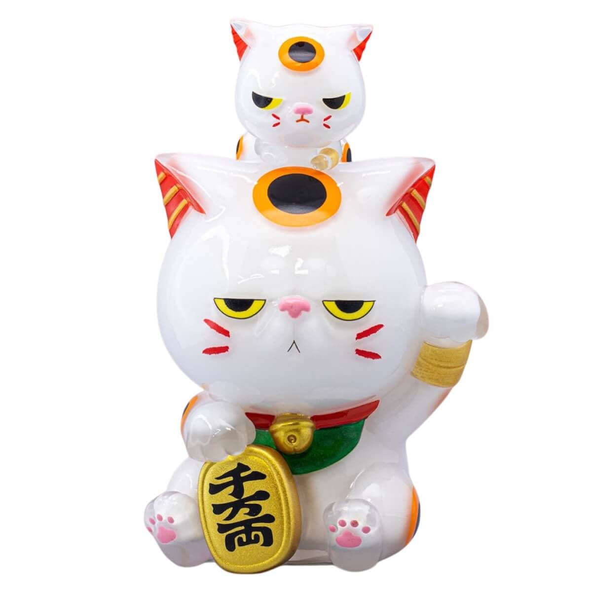 Grumpy Maneki  White
