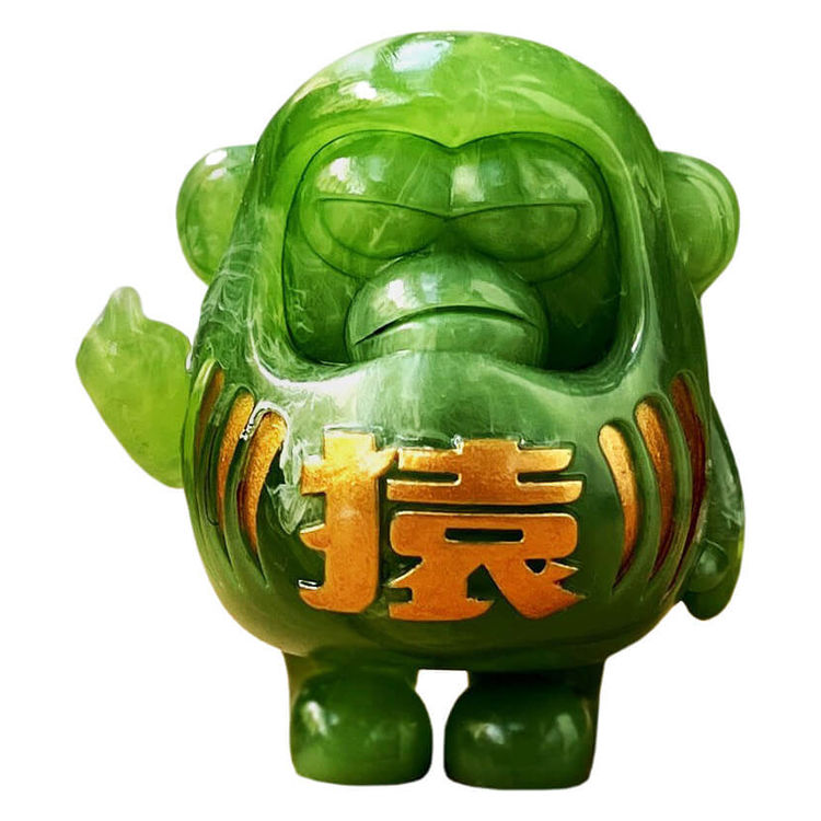 Grunky Daruma Jade by Labmonkeys (Lee Aller)