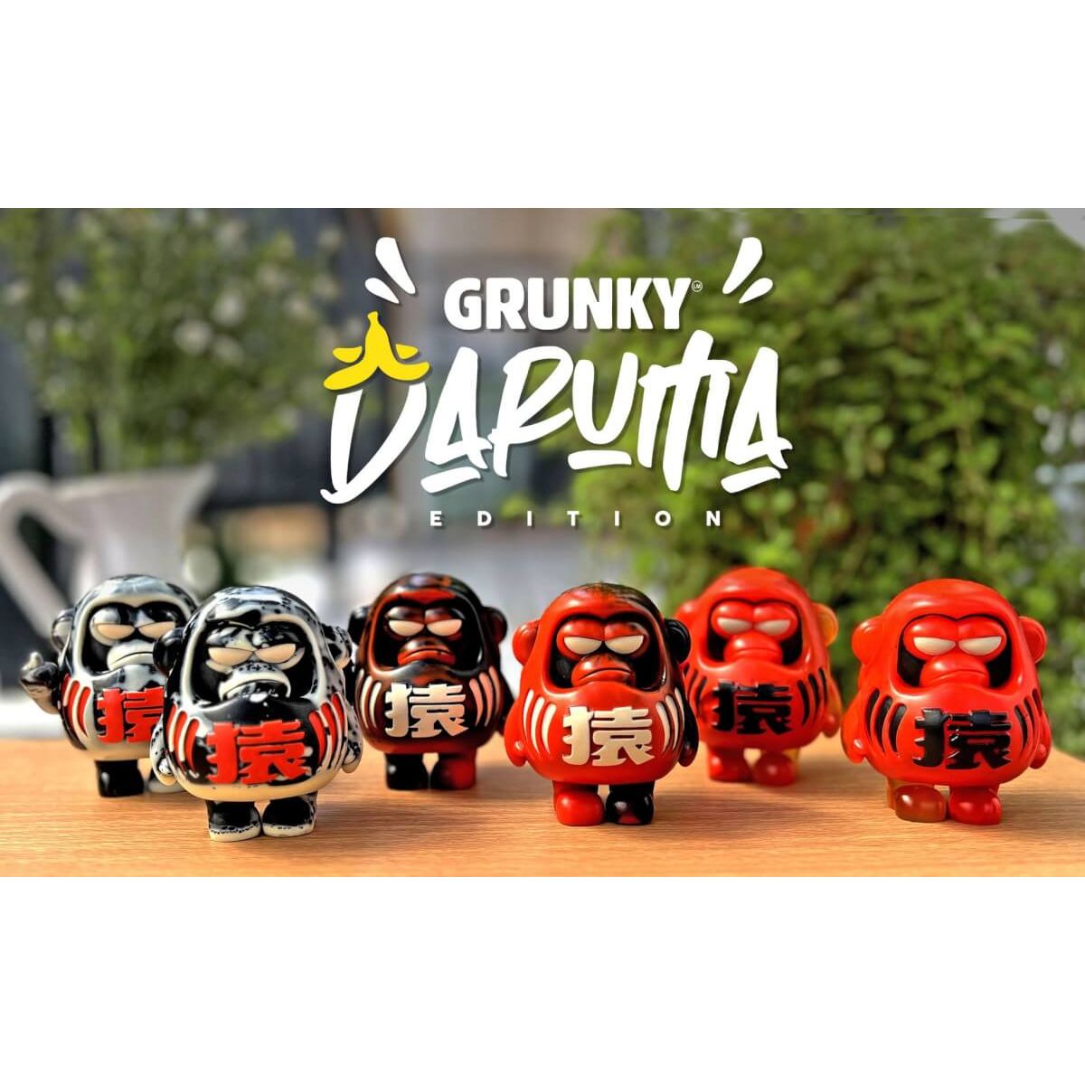 Grunky Daruma White Black