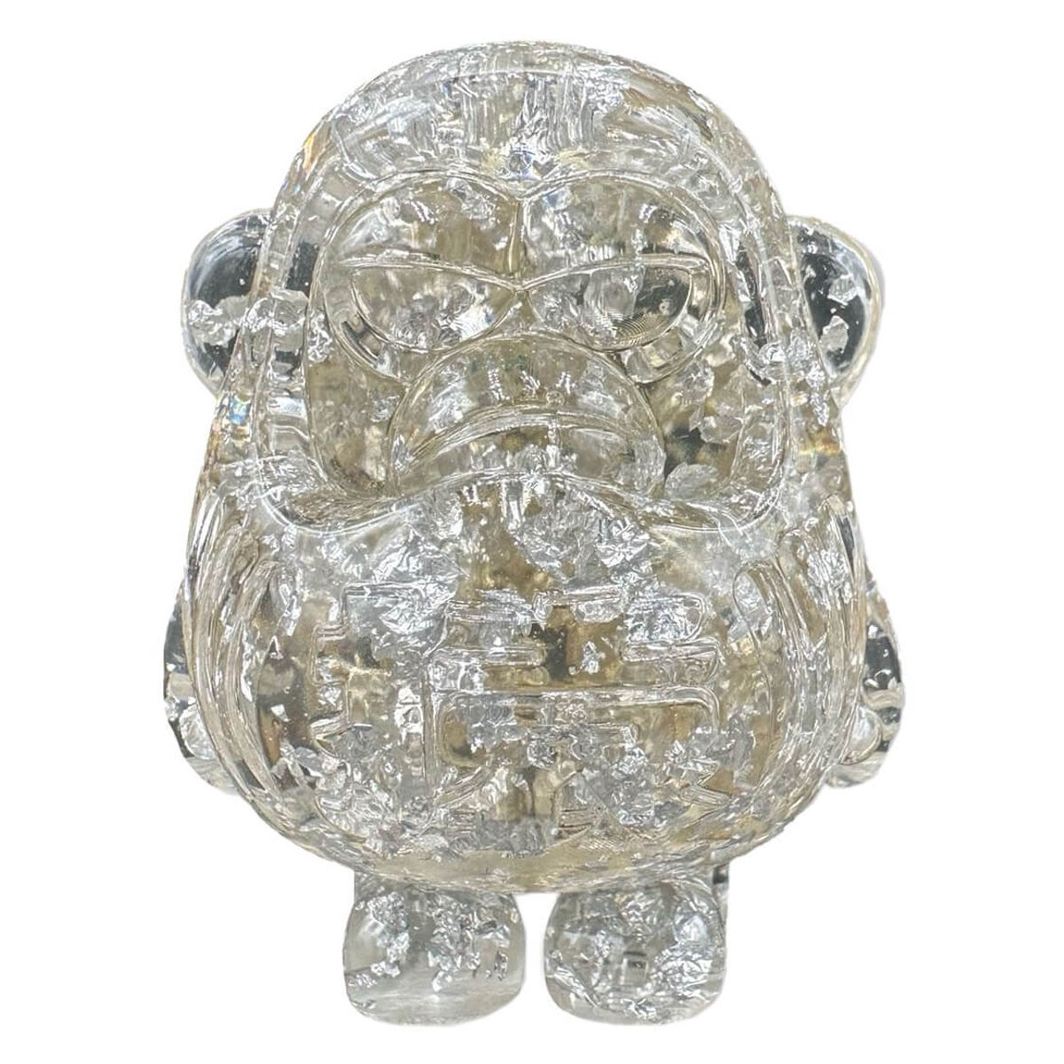 Grunky Nice Silver Flaked Daruma