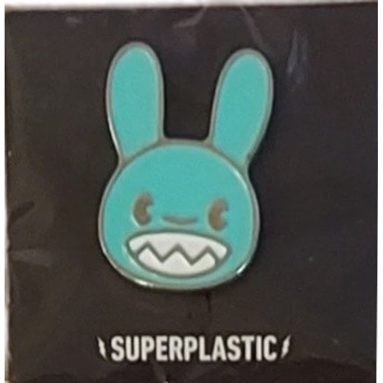 Guggimon Head Pin (Blue) by Superplastic