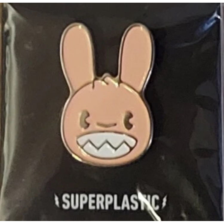 Guggimon Head Pin (Burnt Orange) by Superplastic