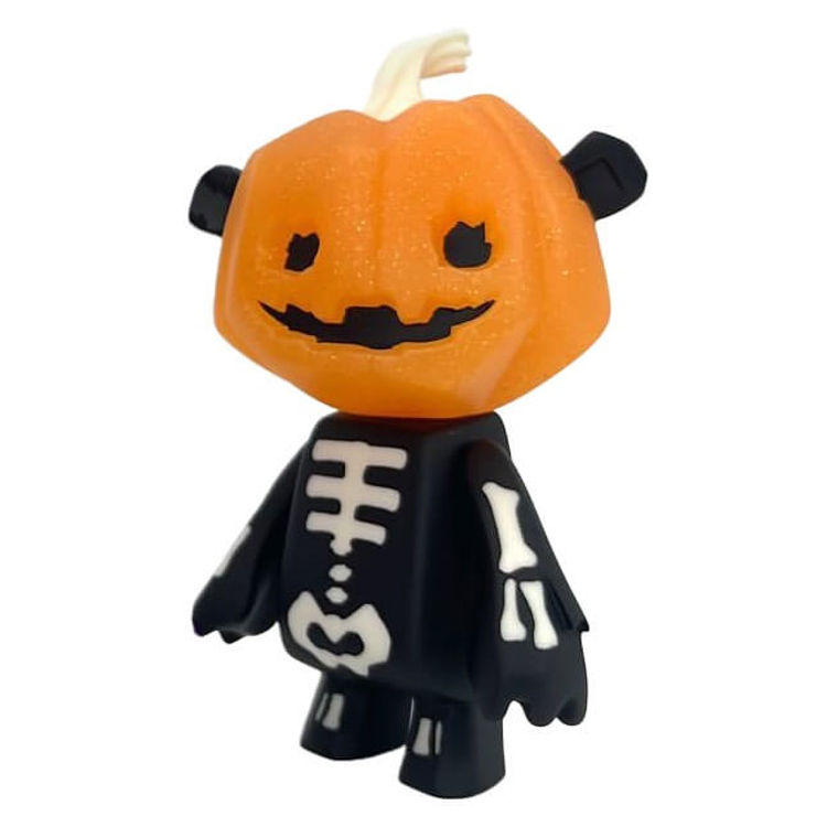 Halloween Plumpy Skeleton Kuma Cub Orange GID by Dead Beat City (Barnaby Purdy)