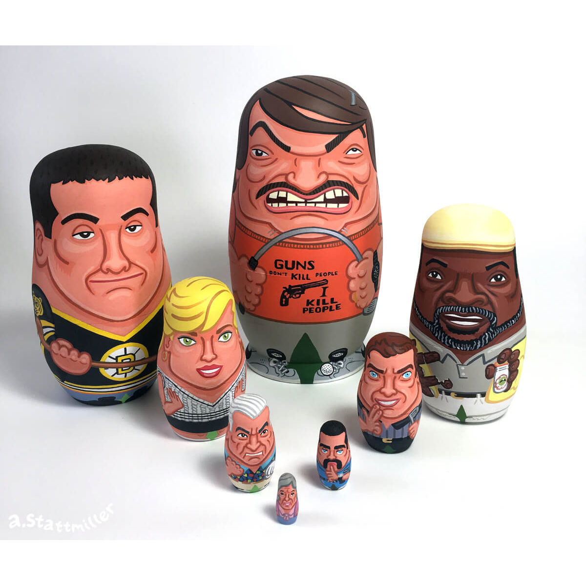 Happy Gilmore Nesting Dolls