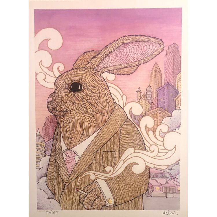 Hare Noir by Chuck U Art