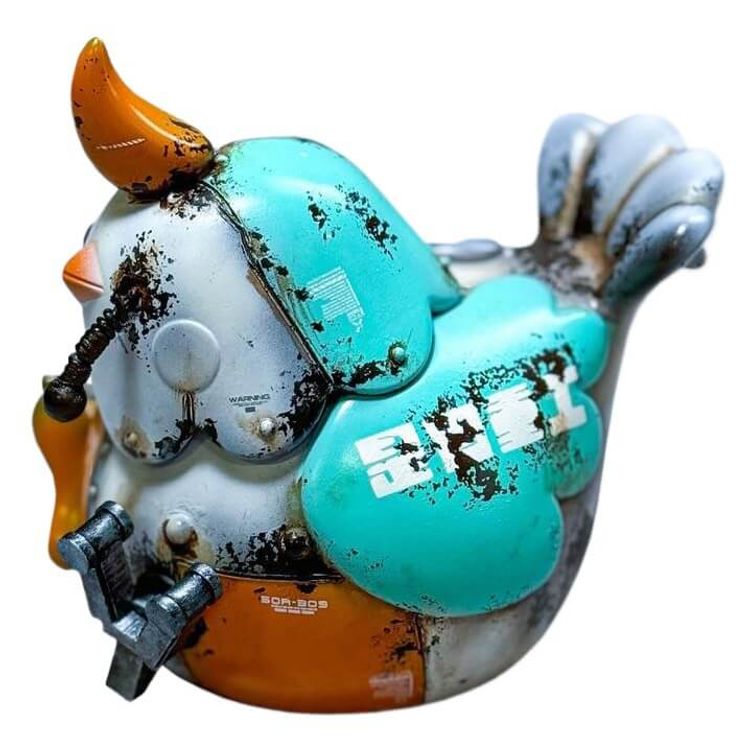 Heavy Industry Ball Ball Bird (Teal Orange) by cdaanmade