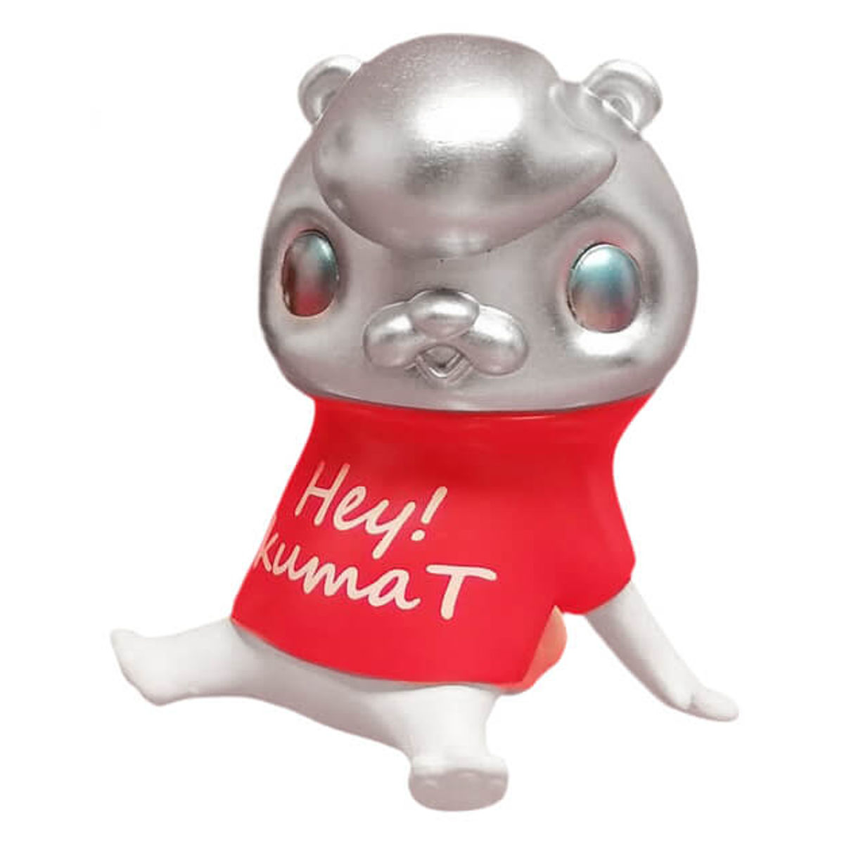Hey KumaT Sitting Silver Red