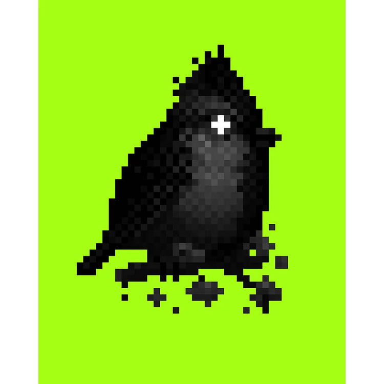 Himalayan Black-Lored Tit (Mystery 16-Bit) by Mike Mitchell