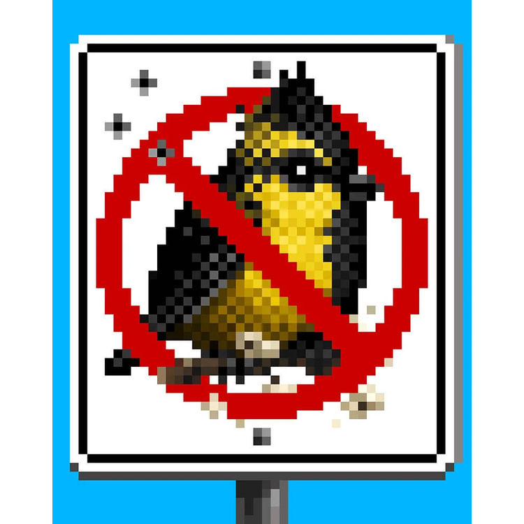 Himalayan Black-Lored Tit (Mystery 16-Bit) by Mike Mitchell
