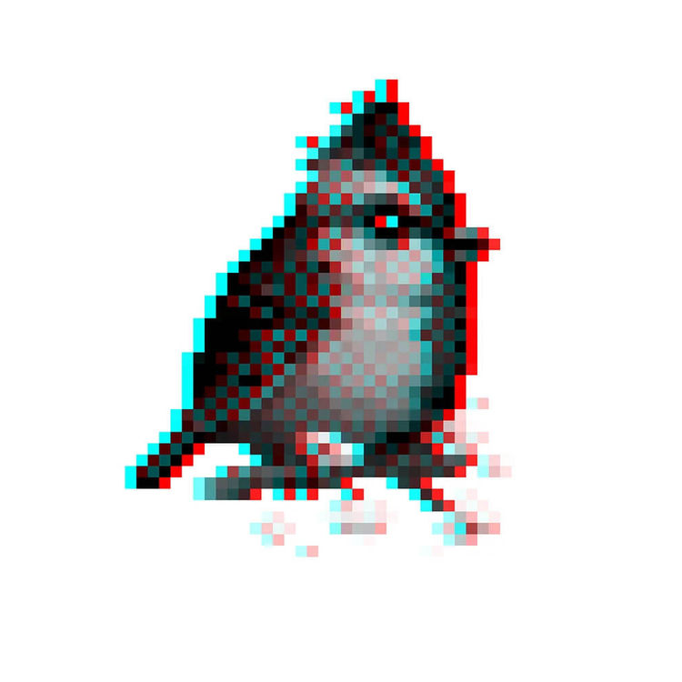 Himalayan Black-Lored Tit (Mystery 16-Bit) by Mike Mitchell