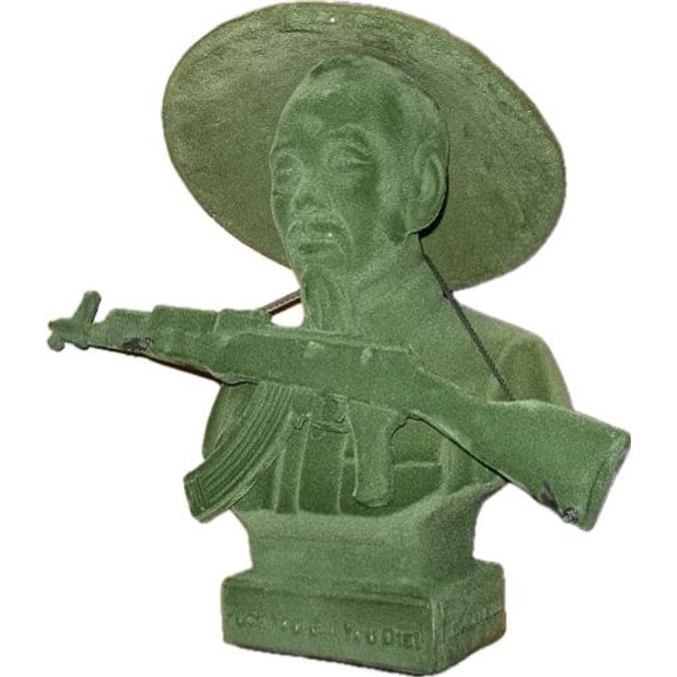 Ho Chi Minh - Green Flocked by Frank Kozik