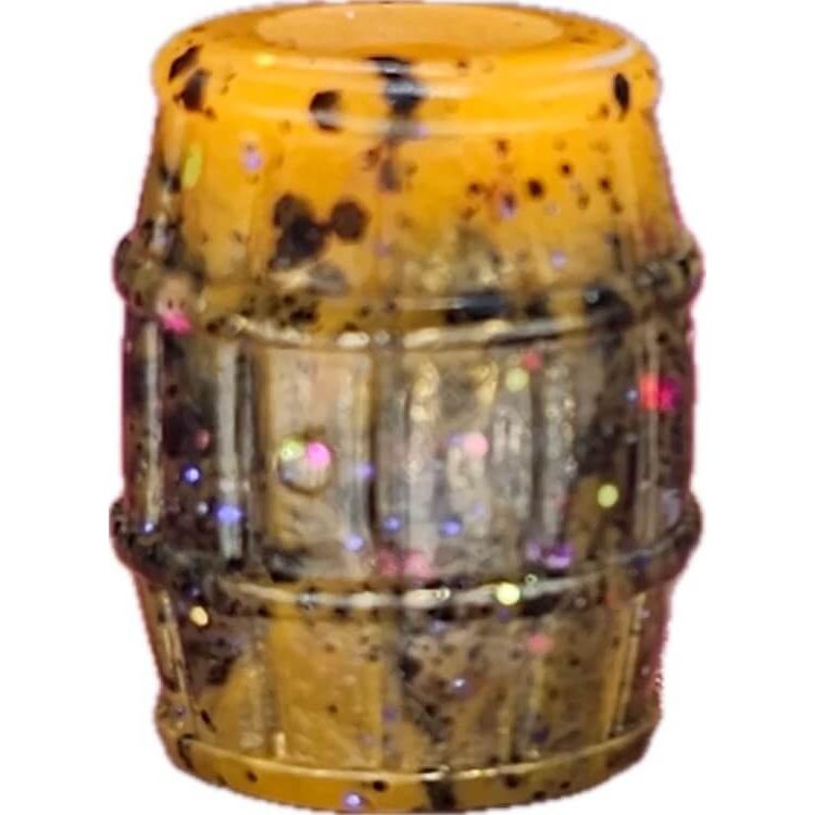 Hocus Pocus Gish Collab Barrel Bead by Glow Man Dan