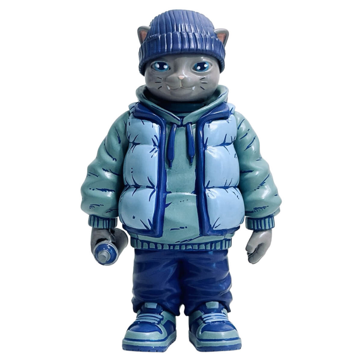 Hood Kitty Cats Sketch Series Blue