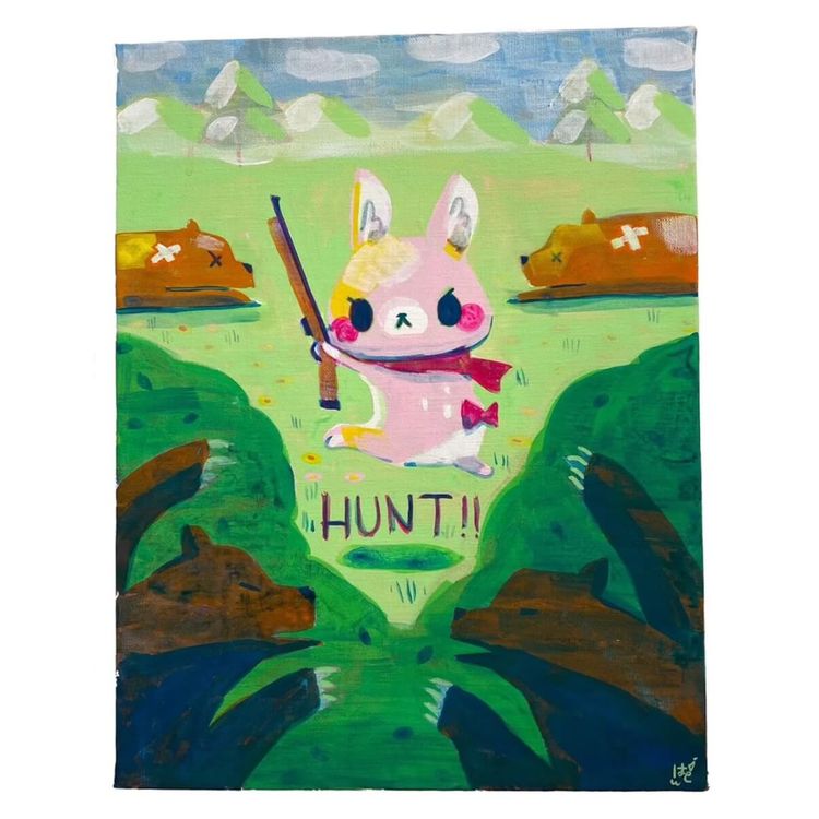 Hunting Deer F7 #1 by Asako Hashi
