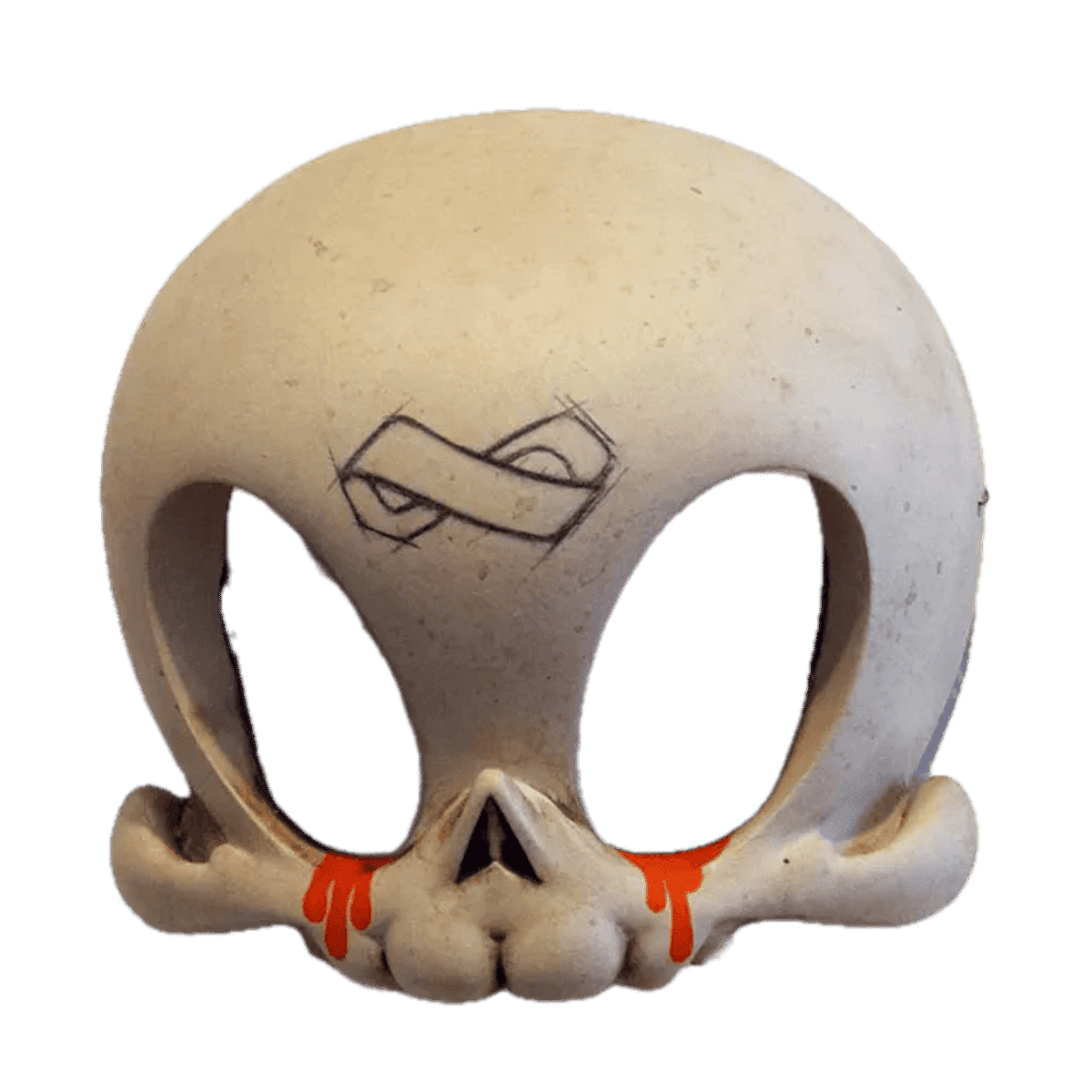 Infinity Orange Tears Midi Mask