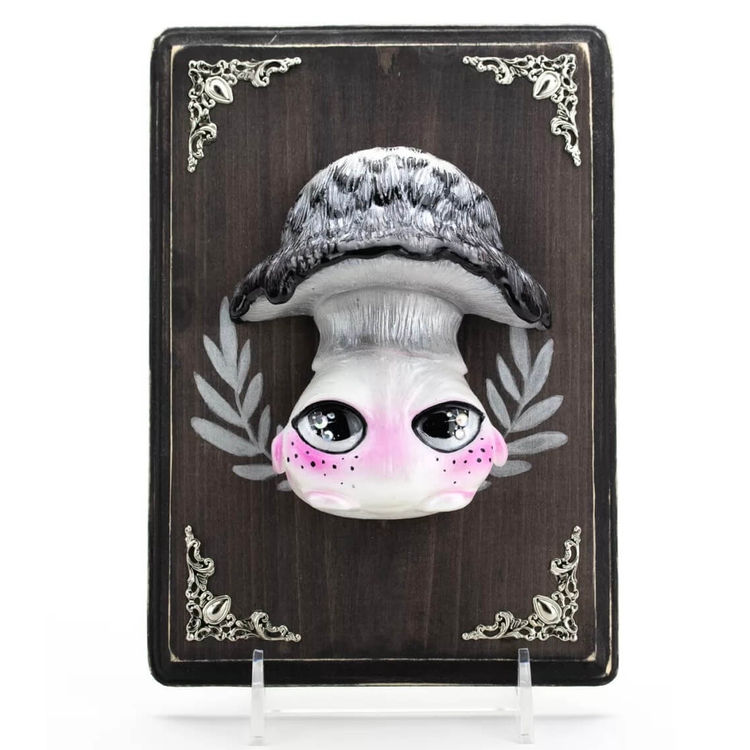 Inky Cap Mushroom Friend by Stitch of Whimsy